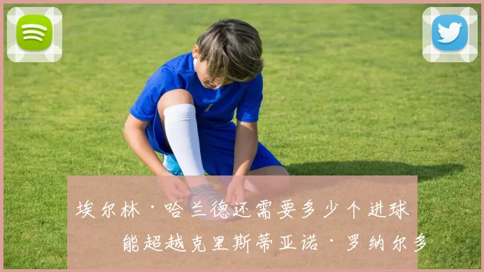 埃尔林·哈兰德还需要多少个进球才能超越克里斯蒂亚诺·罗纳尔多在英超联赛中的进球总数？